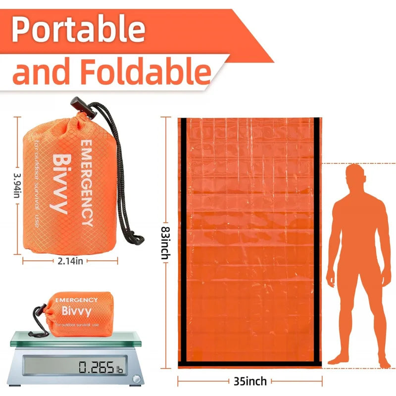 Emergency Thermal Sleeping Bag- Waterproof Survival Blanket